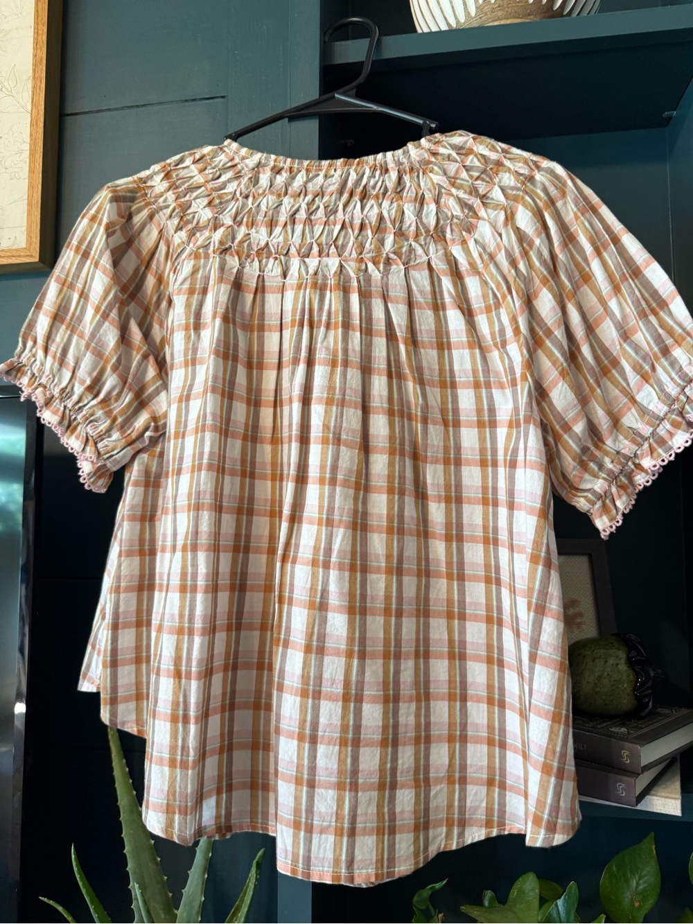 Anthropologie Small plaid top - Picture 5 of 6
